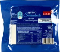 Queso semicurado mezcla graso elaborado con leche