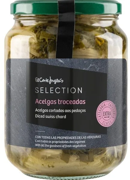 Acelgas troceadas
