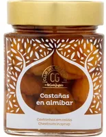 Castañas en almibar