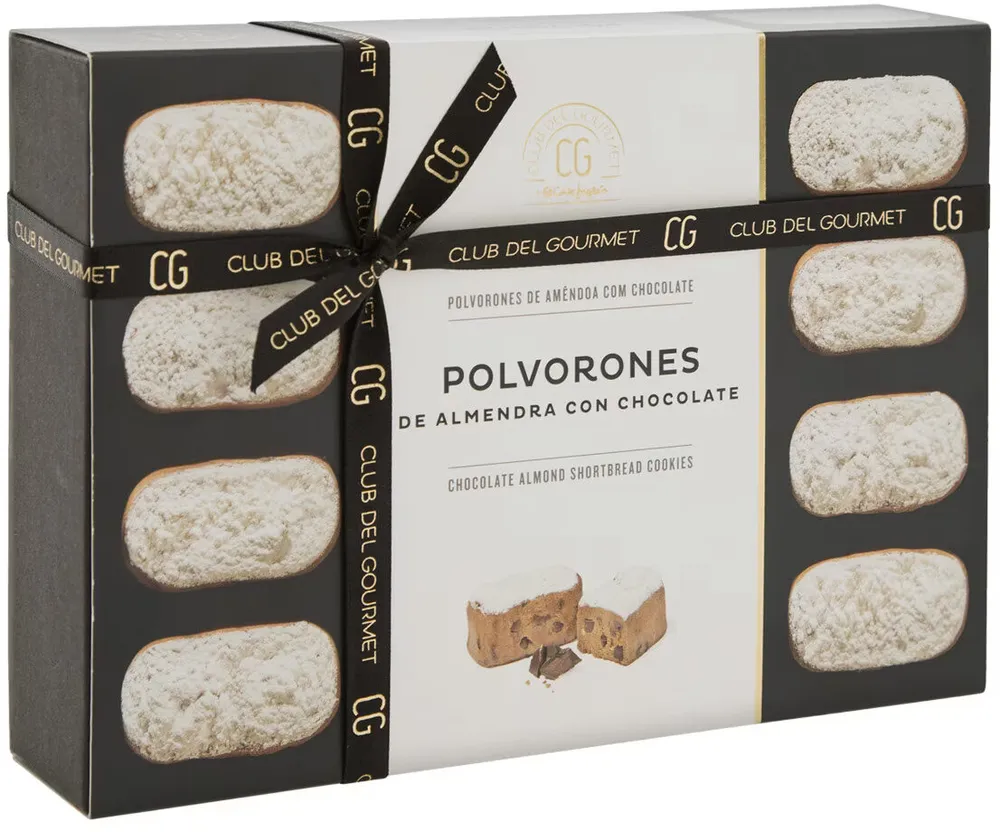 Polvorones de almendra con chocolate