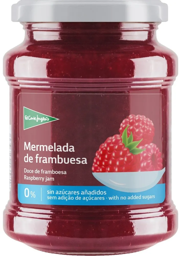Mermelada de frambuesa light sin azúcares añadidos