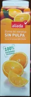 Zumo de naranja sin pulpa