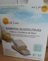 Barritas sustitutivas para el control de peso sabor yogur limón