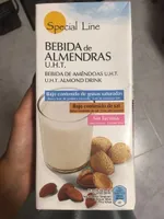 Bebida de almendras sin gluten y sin lactosa