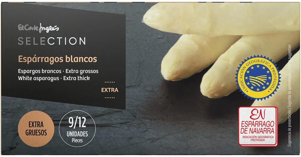 Espárragos blancos extra gruesos calidad extra