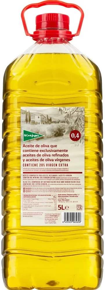 Aceite de oliva suave 0,4º