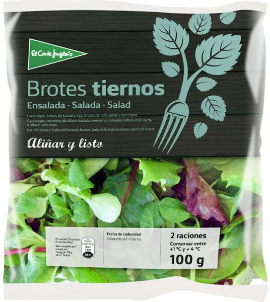 Ensalada de brotes tiernos
