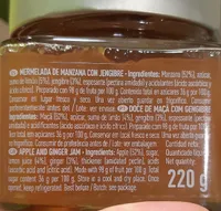 Mermelada de manzana con jengibre