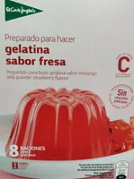 Preparado para hacer gelatina sabor fresa