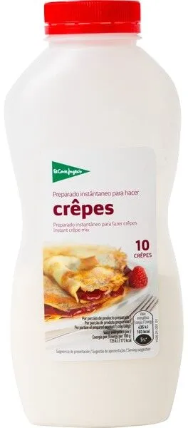 Preparado instantáneo para hacer crepes