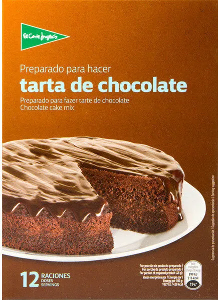 Preparado para hacer tarta de chocolate