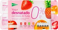Yogur desnatado con trozos de frutas 0%