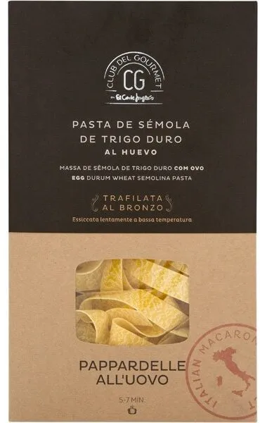 Pasta de sémola de trigo duro al huevo