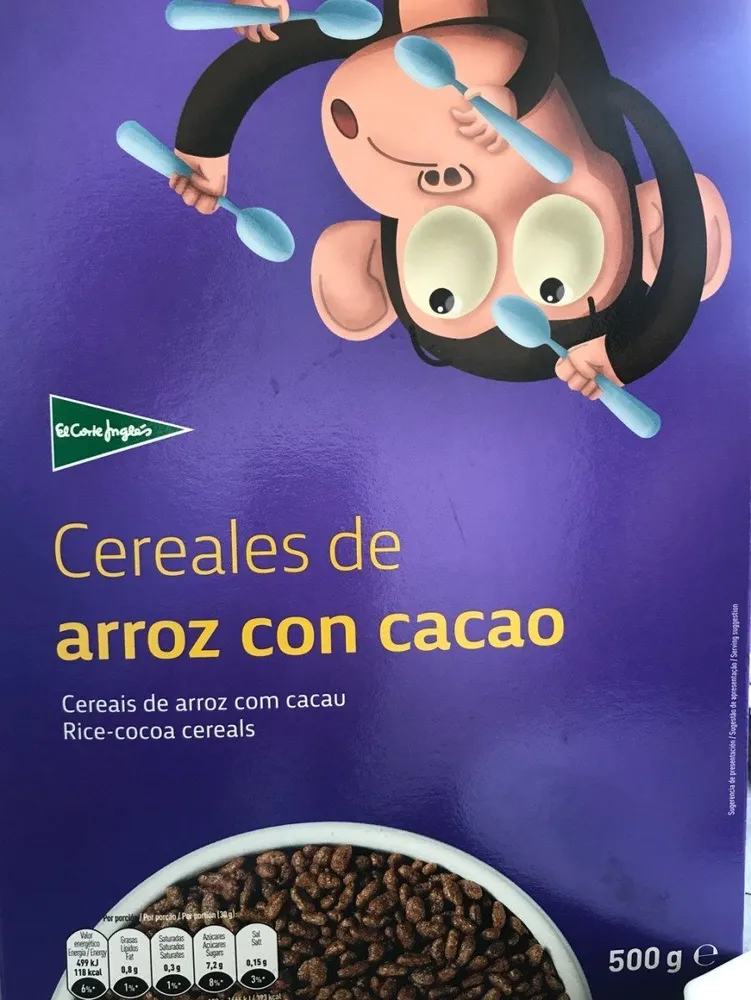 Cereales de arroz con cacao