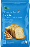 Pan tostado sin sal ni azúcar rebanadas