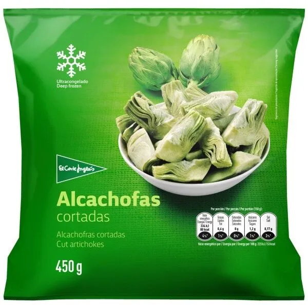 Alcachofas cortadas