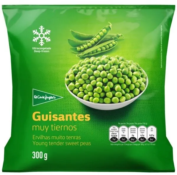 Guisantes muy tiernos