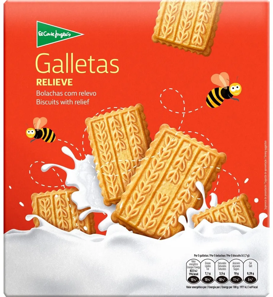 Galleta con relieve