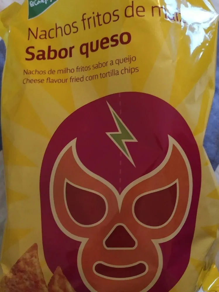 Nachos de maíz sabor queso