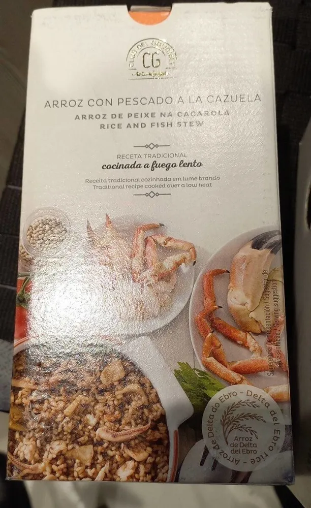 Arroz con pescado a la cazuela