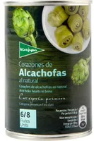Corazones de alcachofas al natural