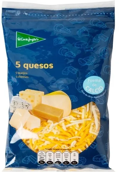 Queso 5 quesos rallado