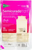 Queso semicurado light lonchas