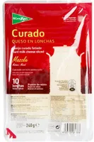 Queso en lonchas curado mezcla