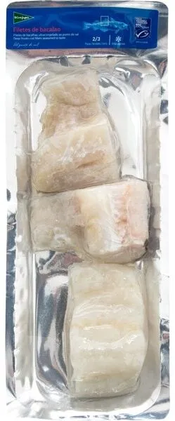 Filetes de bacalao al punto de sal