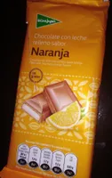Chocolate con leche relleno sabor naranja sin gluten