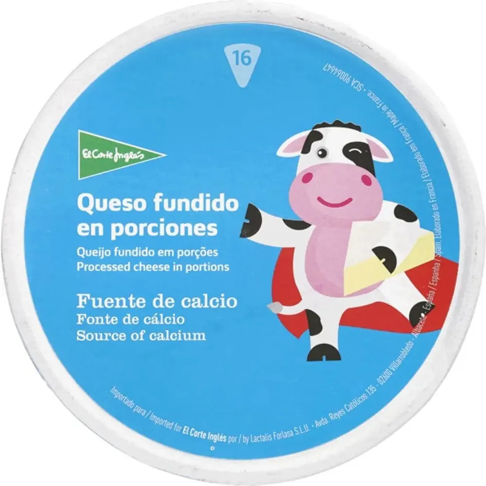 Queso fundido en porciones