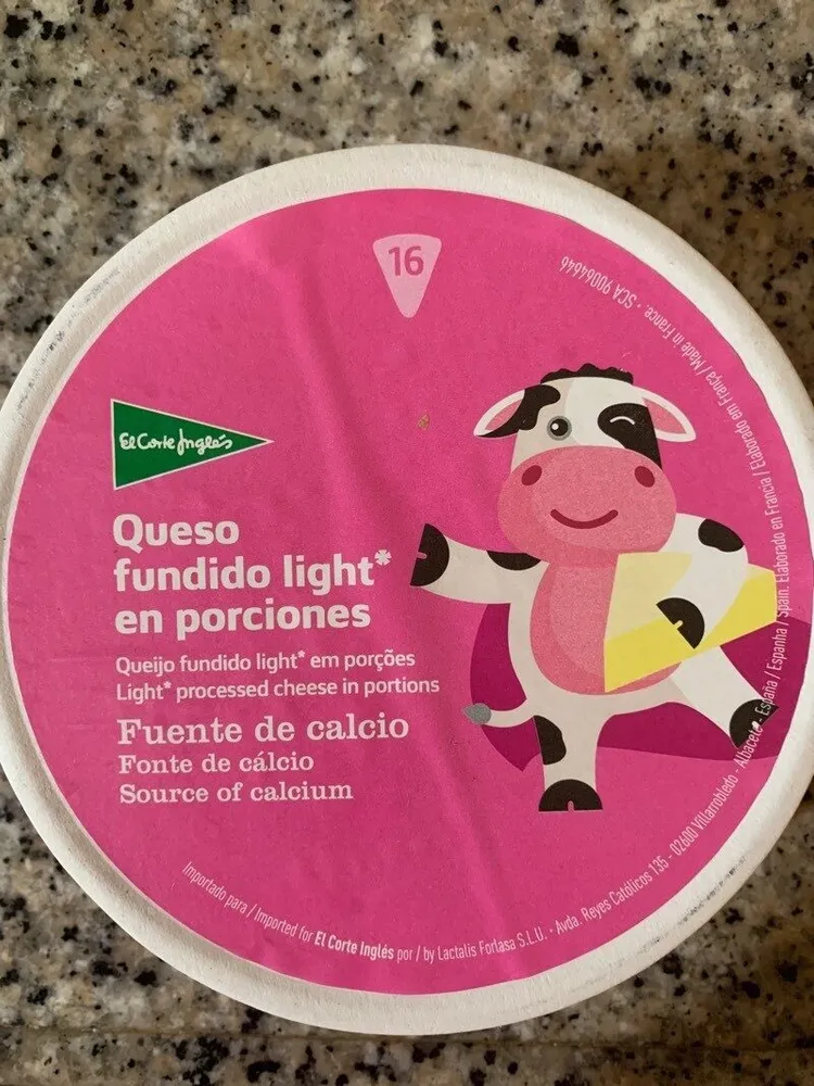 Queso fundido light quesitos
