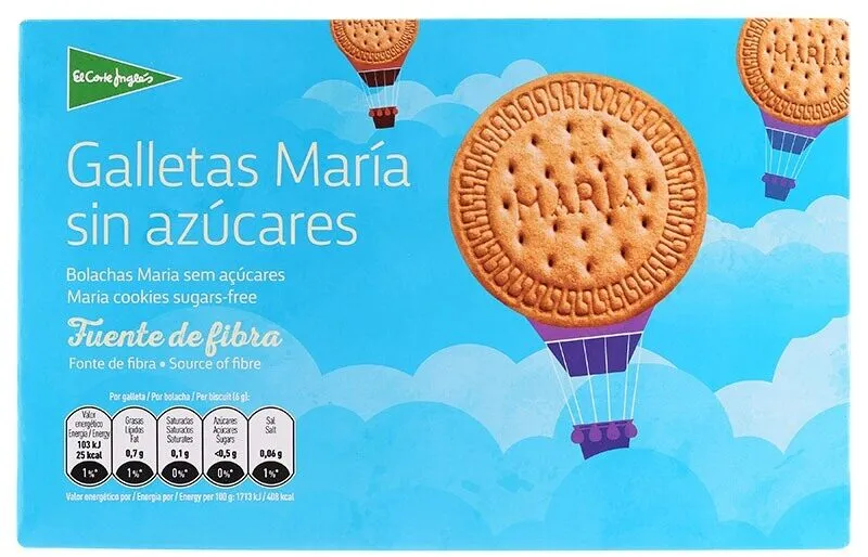 Galletas maría sin azúcares