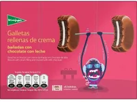 Galletas rellenas de crema bañadas chocolate con leche de