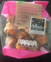 Minimagdalenas artesanas con pepitas de chocolate sin lactosa