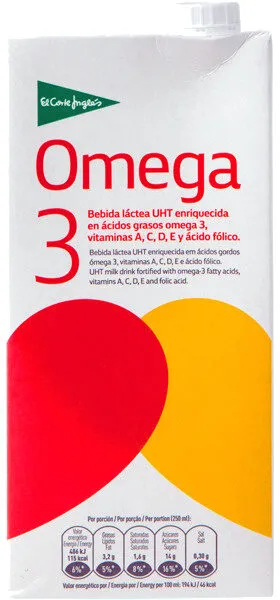 Bebida láctea enriquecida con omega 3