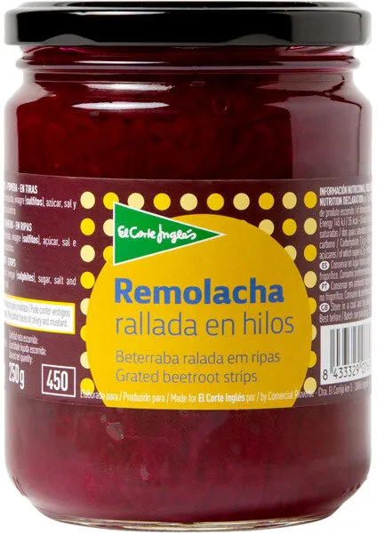 Remolacha rallada en hilos