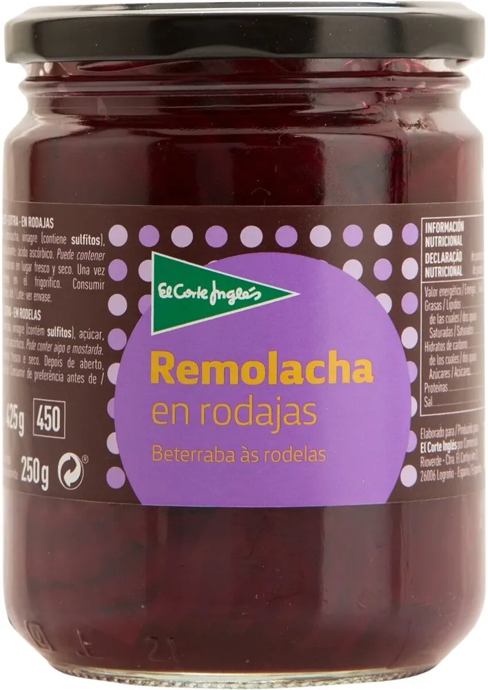 Remolacha en rodajas