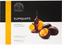 Kumquats bañados en chocolate