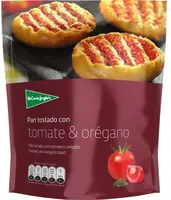 Pan tostado con tomate y orégano