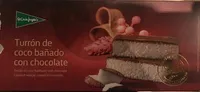 Turrón de coco bañado con chocolate
