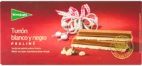 Turrón blanco y negro praliné