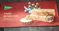 Turrón de nata nuez