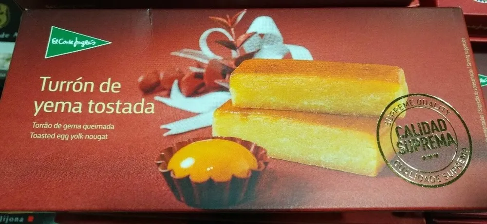 Turrón de yema tostada