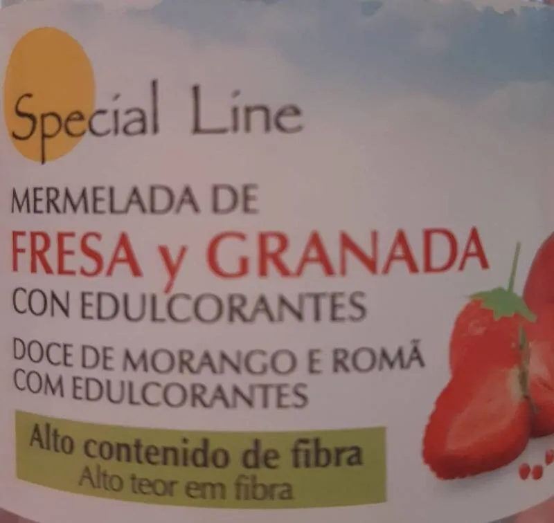 Mermelada de fresa y granada