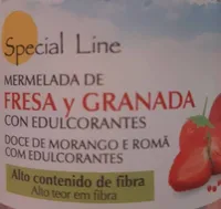 Mermelada de fresa y granada