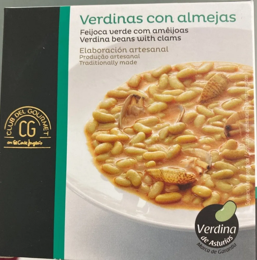 Verdinas con almejas