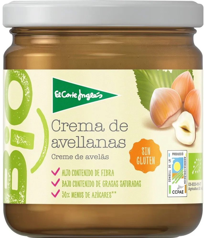 Bio crema de avellanas