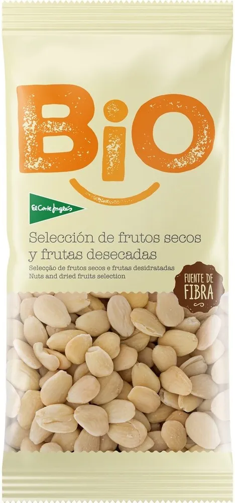Bio almendra sin piel cruda