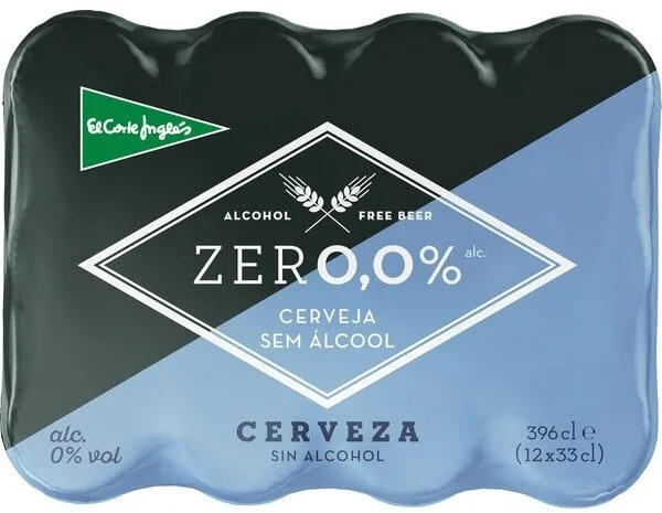 Zero ,cerveza tradicional sin alcohol latas